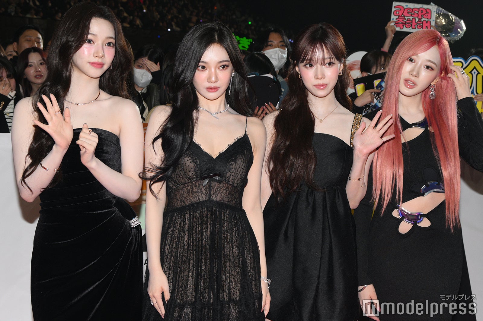 aespa／カリナ、ニンニン、ウィンター、ジゼル（C）モデルプレス