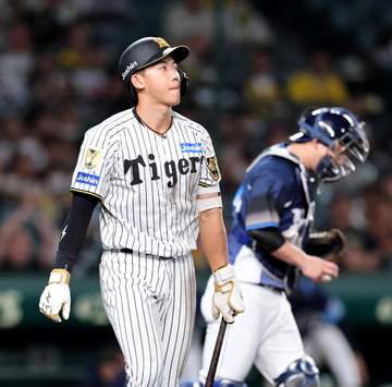 阪神 ドラフト1位・立石が2軍合流 前日は4打席連続三振で悔し涙 打率・202 衝撃デビューから1カ月…再調整へ