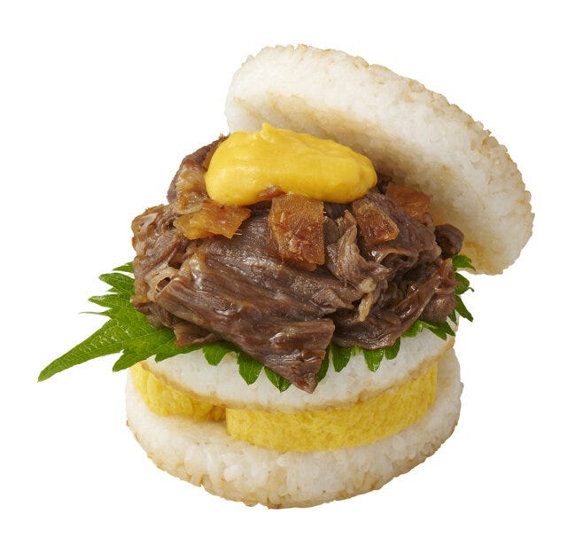 銀座三越 モスバーガー モス越 ハンバーガー 銀座三越 モスバーガー モス越 ハンバーガー すき焼だし巻き玉子ライスバーガー