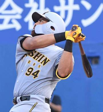 阪神新助っ人が強烈弾 ガルシア「打った瞬間に入ると思った」2軍戦で入団1号 152キロを怪力で左中間にぶち込む