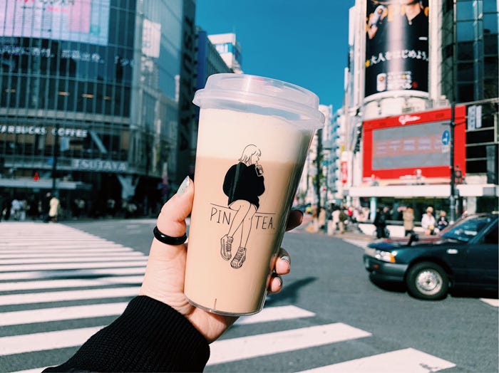 渋谷にチーズティー専門店「ピンティー」お茶&フルーツ系からベースを選択