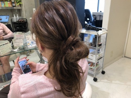 バランスよくラフに崩す