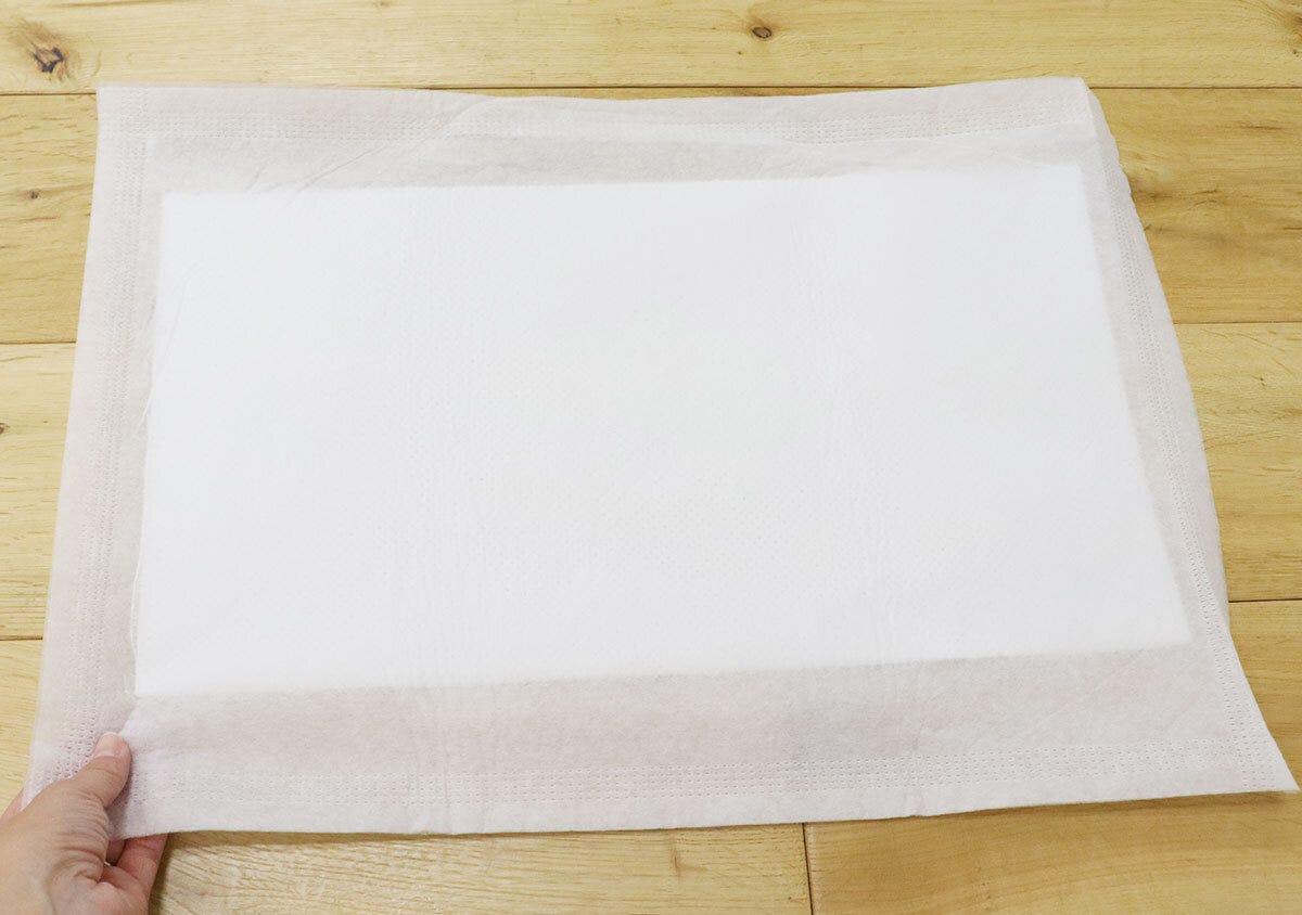 ダイソーの災害対策用吸水シートのビジュアル