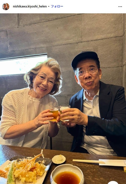 西川きよし・ヘレンSTUFFInstagramより