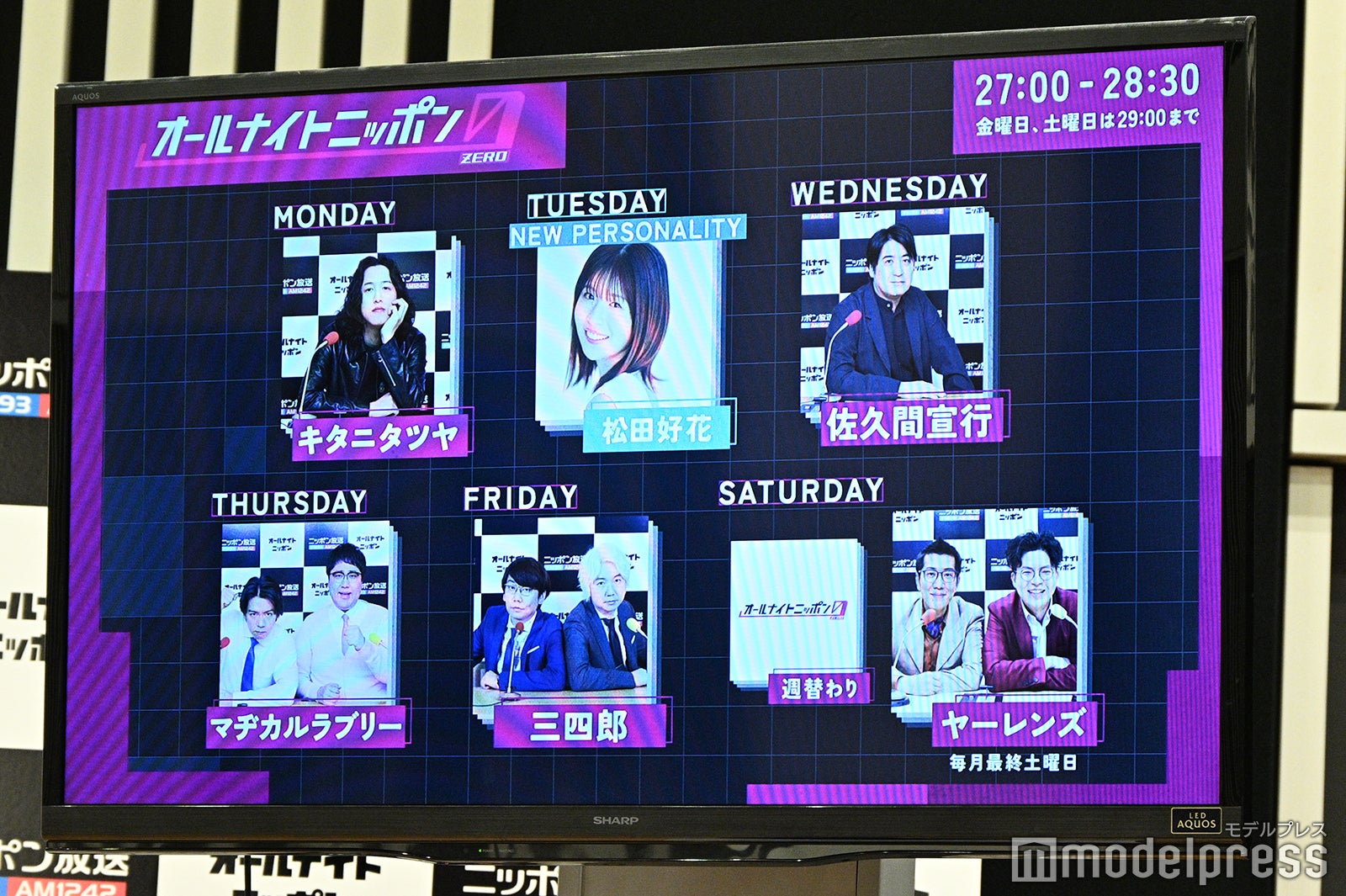 「オールナイトニッポン0（ZERO）」ラインナップ