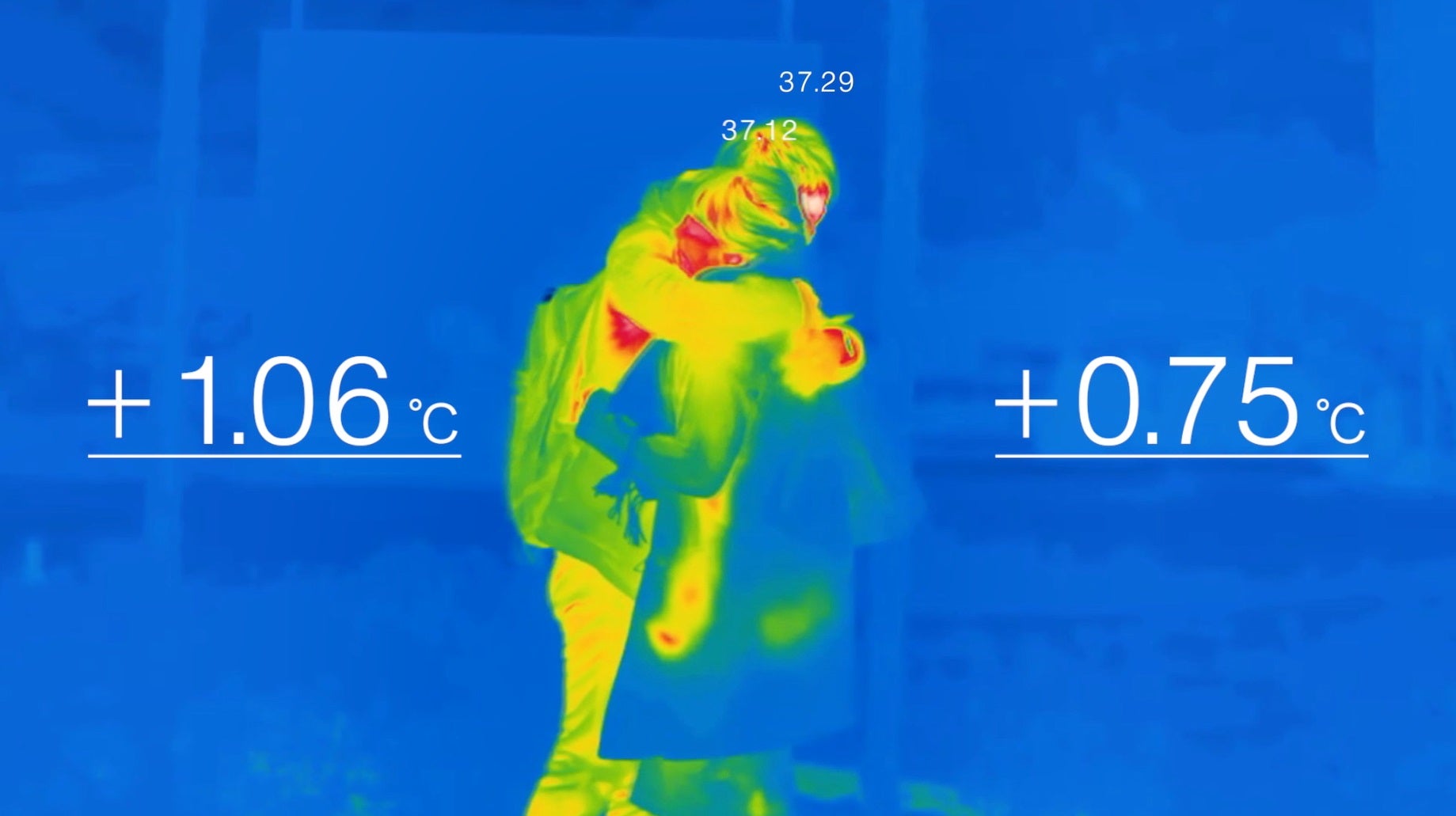 直接会ったときに最も体温が上昇した