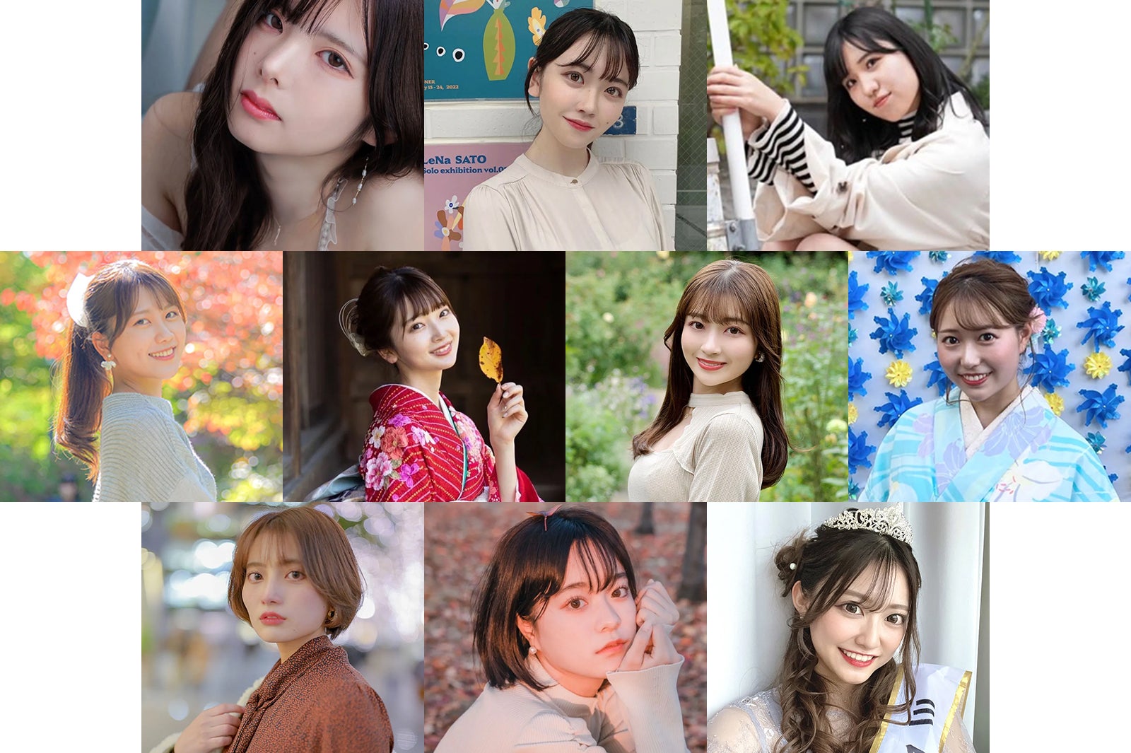 日本一のミスキャンパスを決めるコンテスト、ファイナリスト10人を発表＜ミスオブミス2023＞