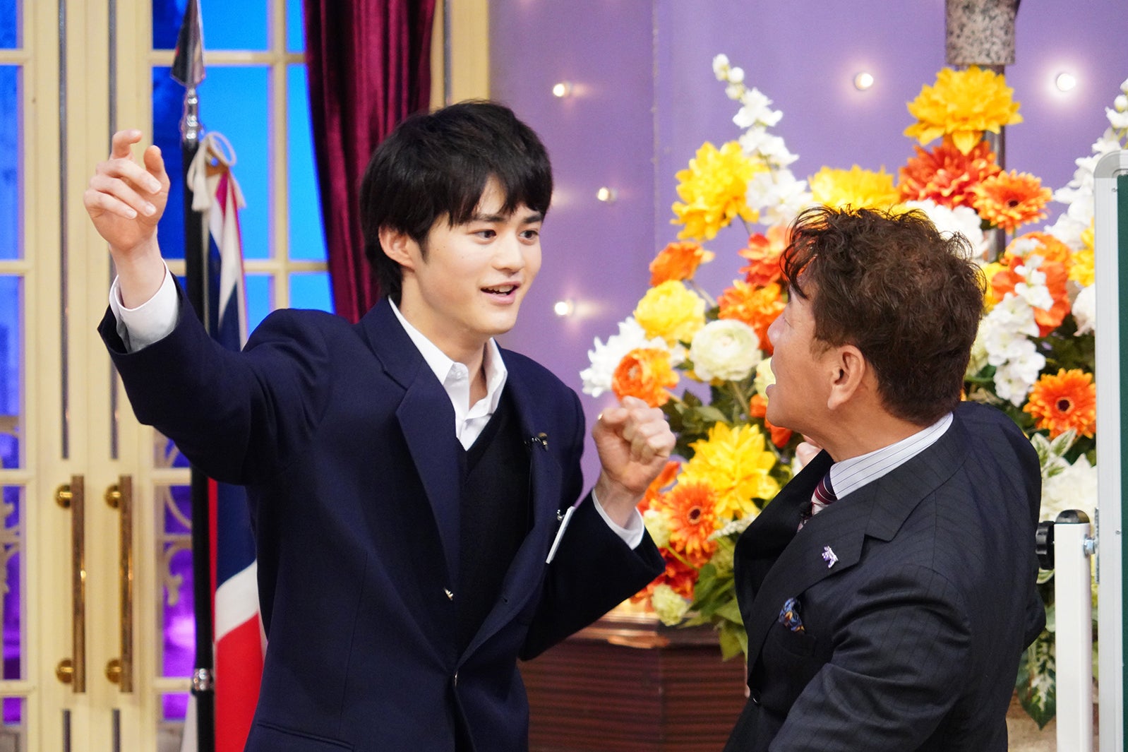 鈴鹿央士とくりぃむしちゅー上田（C）日本テレビ