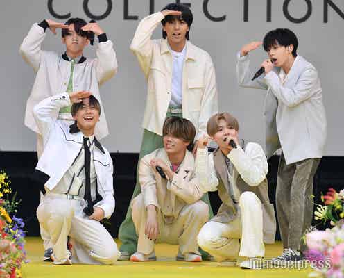 LIL LEAGUE、“雨吹き飛ばす”フレッシュパフォーマンスに視線集中 シンクロダンス披露<神コレ2023S/S>