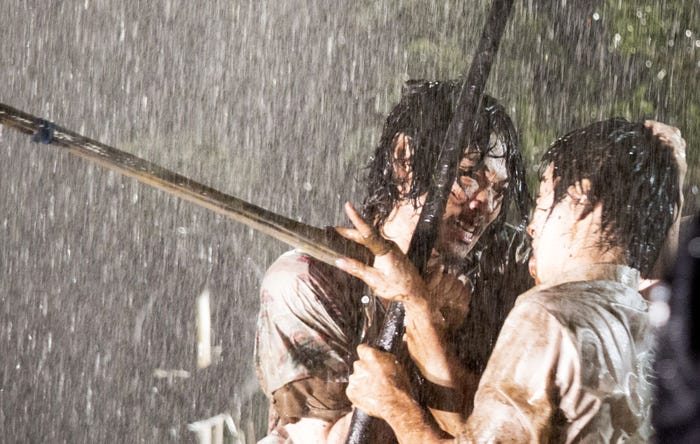 映画「武曲 MUKOKU」に出演する綾野剛と村上虹郎(C)2017「武曲 MUKOKU」製作委員会