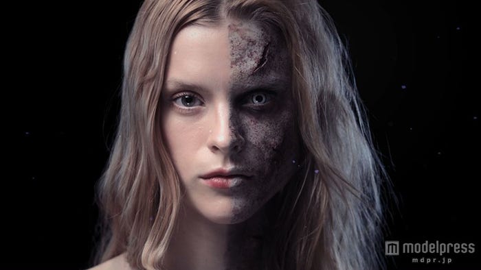 半顔メイクのゾンビ/No.6「NEGAI」ミュージックビデオより