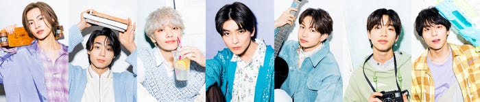 (左から)NOA、八村倫太郎、宮世琉弥、高橋文哉、綱啓永、森愁斗、山下幸輝「君の花になる」(C)TBS