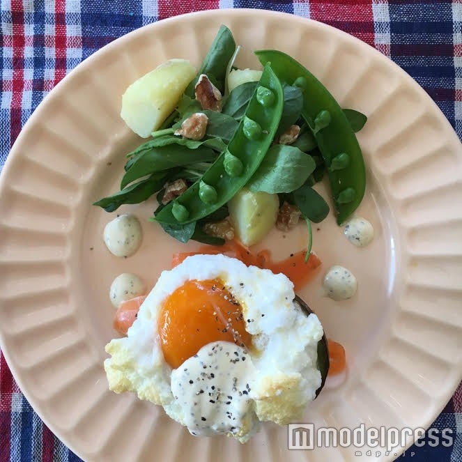 最後にマヨネーズソースをかけて完成♡／画像提供：柏原歩