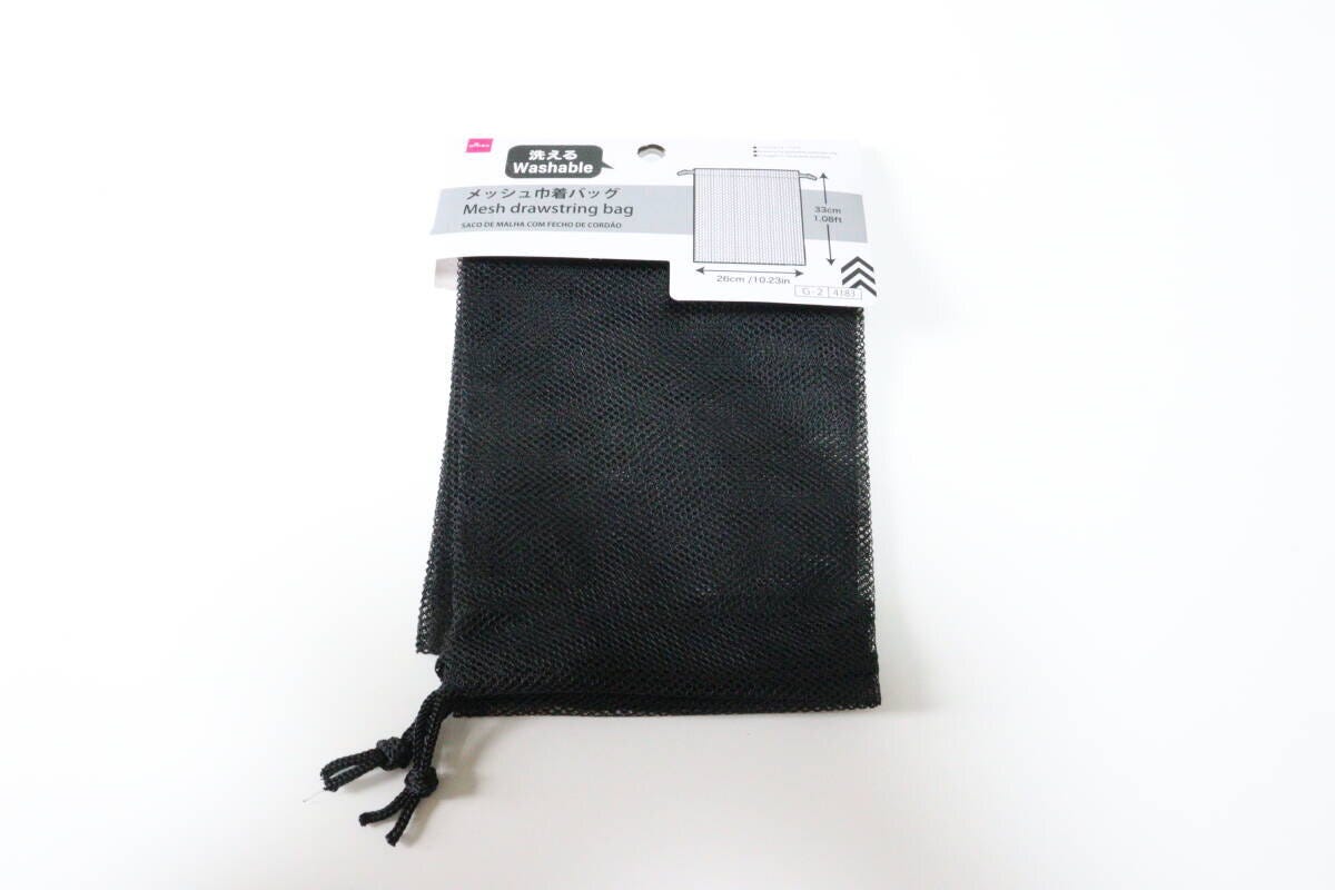 メッシュ巾着バッグ　パッケージ