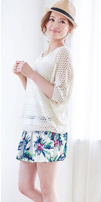 リゾート柄ショートパンツ「Pierrot」2,480円（税込）