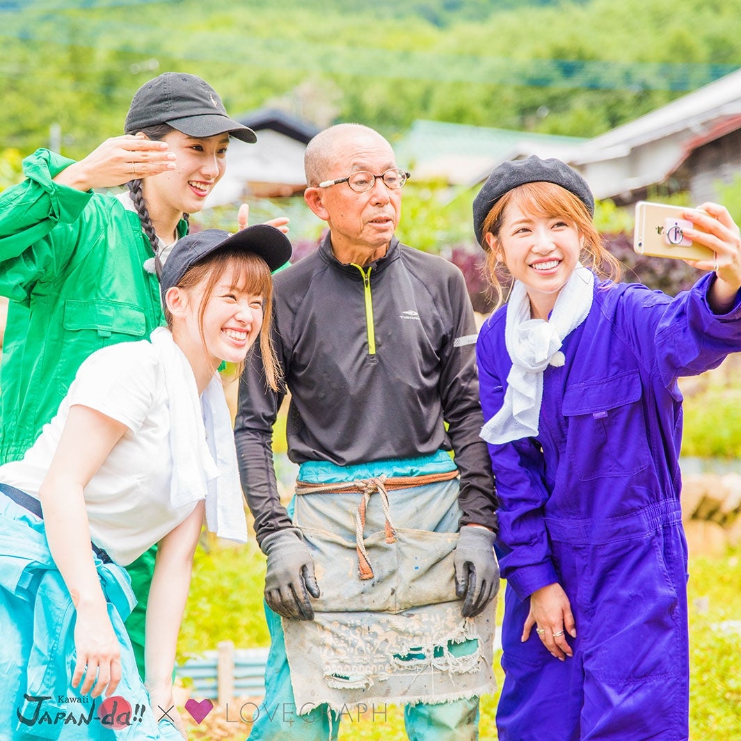 くみっきーたちが限界集落へ（写真提供：MBS）