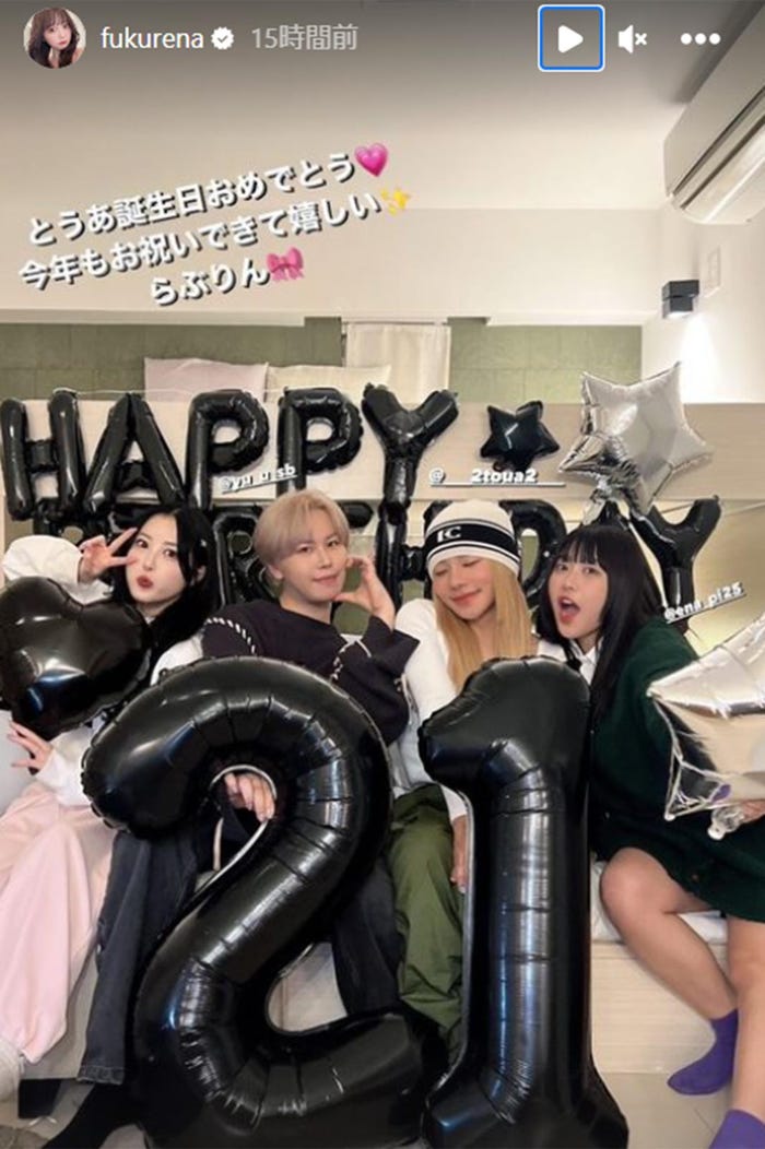 ふくれなInstagramストーリーズより
