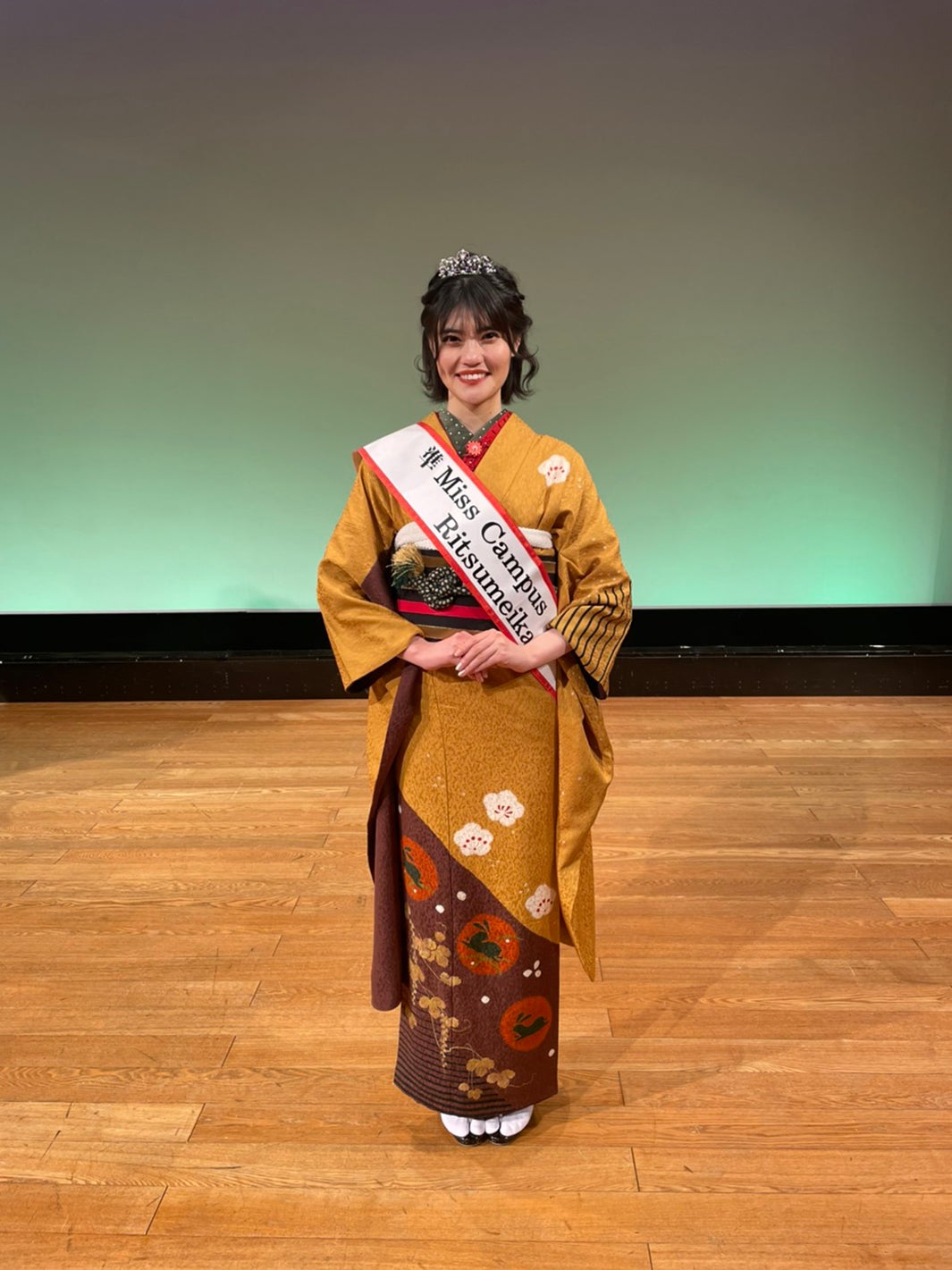 「ミスキャンパス立命館2020」準グランプリ・追田菜々花さん（提供写真）