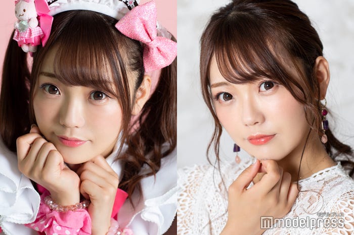 モデルプレスのインタビューに応じたhitomi/(左)メイド姿、(右)私服姿(C)モデルプレス