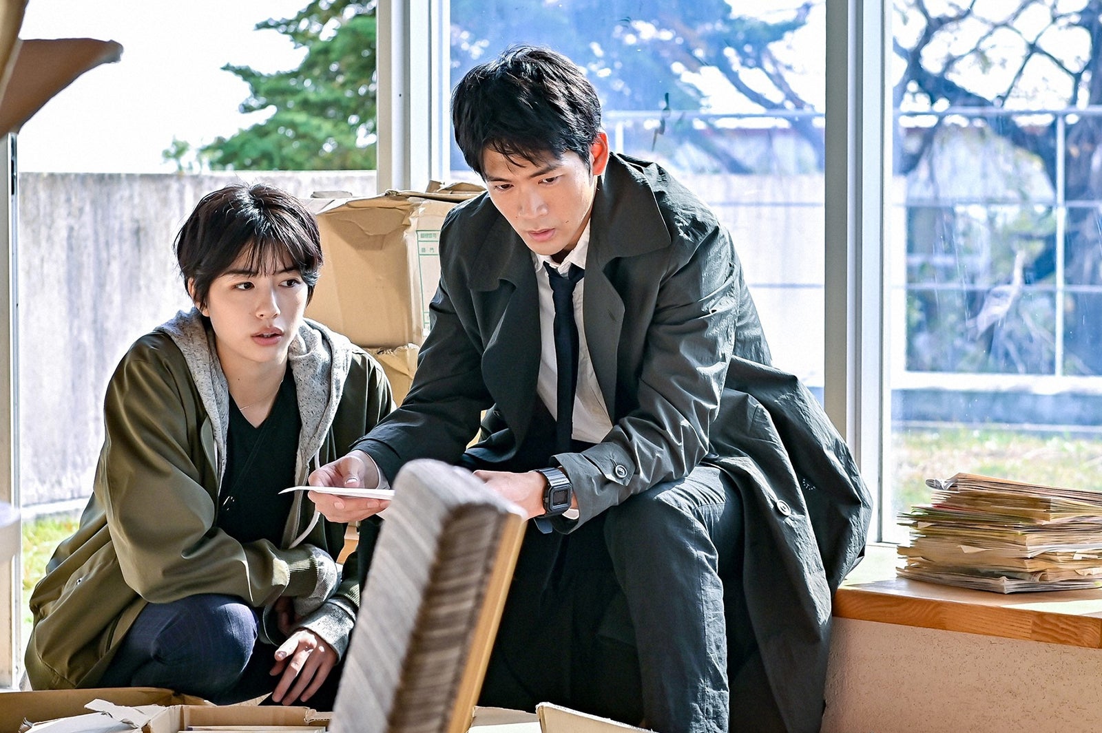 佐久間由衣、松下洸平／「最愛」第5話より（C）TBS