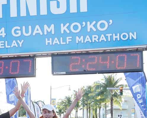 水沢アリー、ハーフマラソン初完走で涙 交際中のサッカー槙野選手も「褒めてくれた」