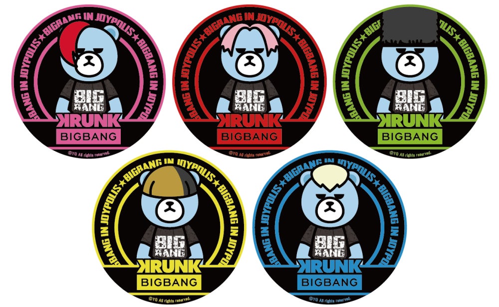 ベルティーステッカー（全5種）／画像提供：東京ジョイポリス