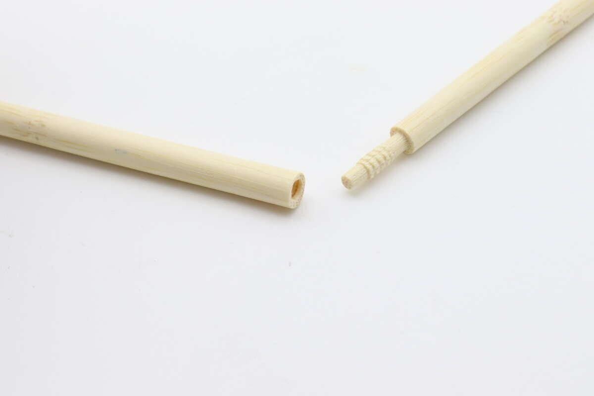 ダイソーつなげて使える竹丸箸110円個包装くるくる回す