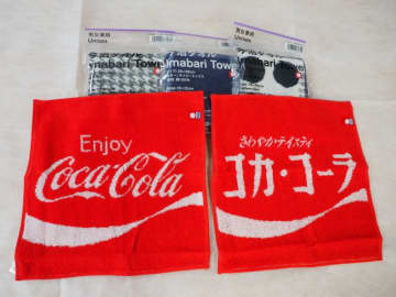 ファミリーマートが新境地へ コンビニエンスウェア今治タオルハンカチ とコカ コーラがコラボしたタオルを数量限定発売 モデルプレス