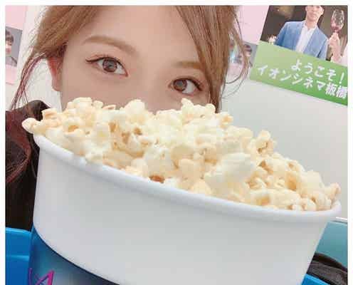 乃木坂46松村沙友理、ポップコーン越し“覗き見のショット”「天使」「可愛すぎ」の声