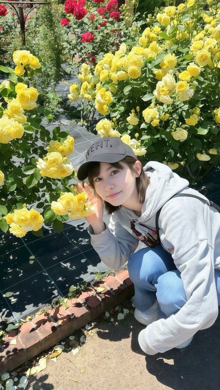 竹田えみり「自然と美味しいものに癒されたGW」(提供写真)