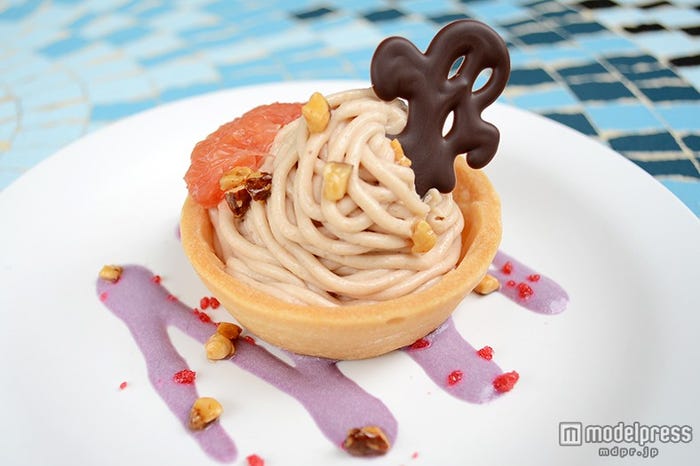 マロンクリームとグレープフルーツのタルト