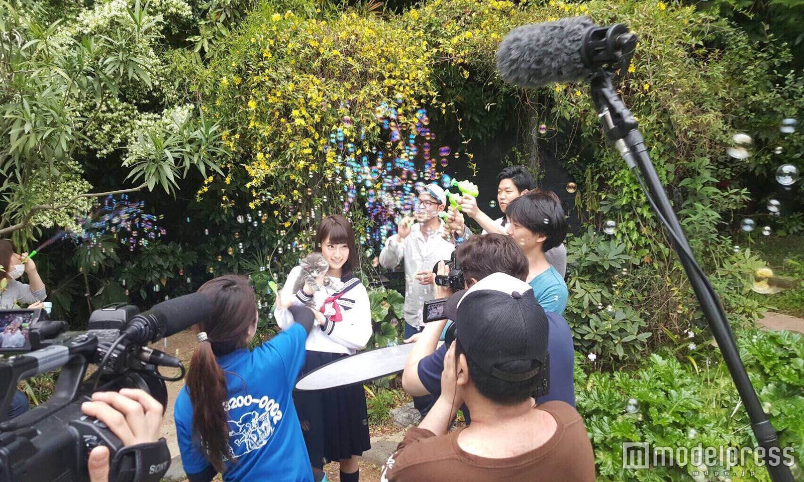 「ココロ震えろ！ネプグラフ」での撮影風景（画像提供：所属事務所）