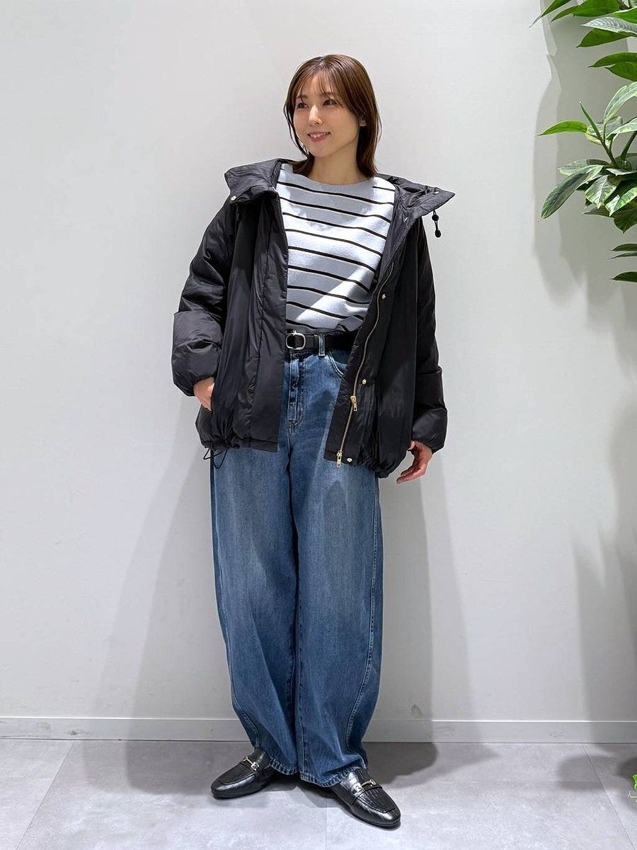 グローバルワーク エアリュクスダウンフードブルゾン グローバルワークのエアリュクスダウンフードブルゾン