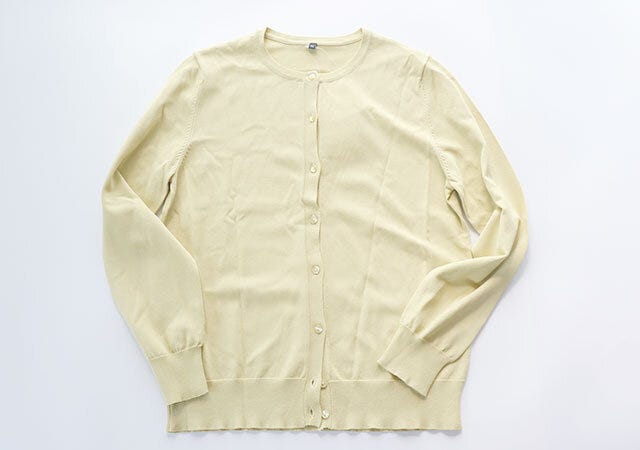 しまむら　ニット　カーディガン　グリーン