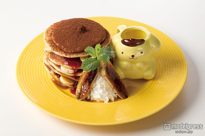 ベーグル特製！！キャラメルバナナパンケーキタワー（梅田限定）￥1490（C）1996，2015 SANRIO CO．，LTD．