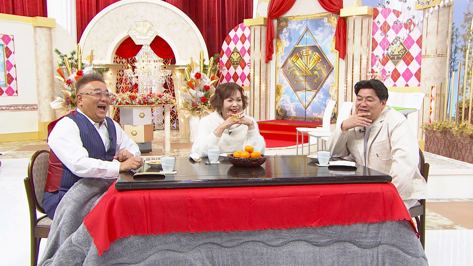 伊達みきお、上沼恵美子、富澤たけし（C）読売テレビ・日本テレビ