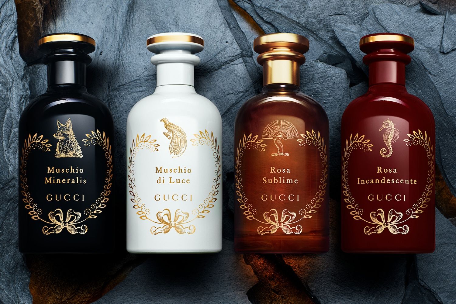 グッチのラグジュアリーフレグランスコレクション「ザ アルケミスト ガーデン」にムスクとローズが主役の新作が仲間入り