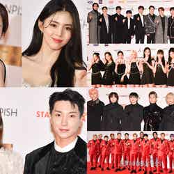 「2022 Asia Artist Awards」（上段左から時計回りに）パク・ミニョン、ハン・ソヒ、SEVENTEEN、NiziU、BE:FIRST、THE RAMPAGE from EXILE TRIBE、イトゥク、ウォニョン（C）モデルプレス