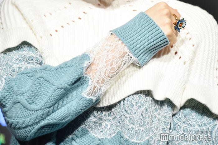 繊細なレース (C)モデルプレス