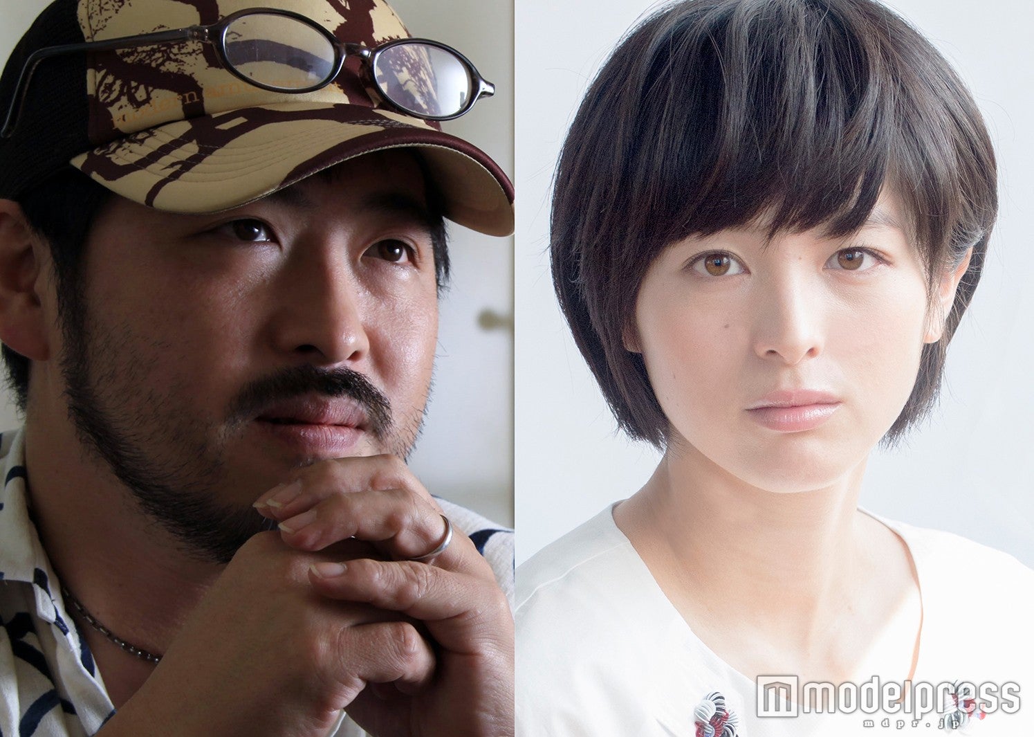 清水崇監督、清野菜名（C）2016「雨女」製作委員会