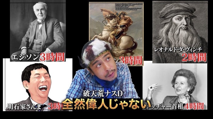 フランスの革命家ナポレオンと明石家さんまの平均睡眠時間は同じ ナスdが語る偉人の睡眠に関する雑学 モデルプレス