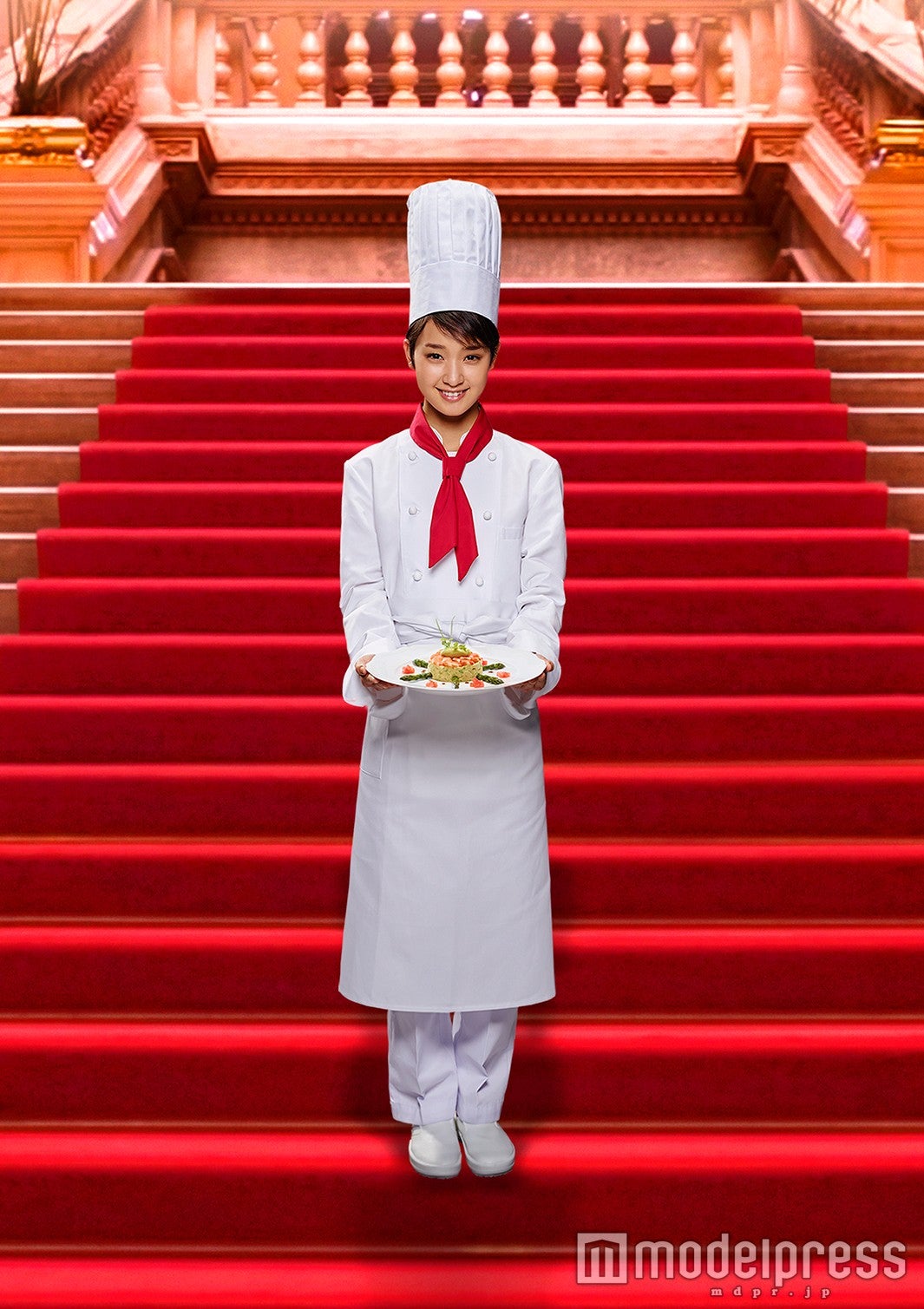 剛力彩芽、初のコックコート姿を披露（画像提供：テレビ朝日）