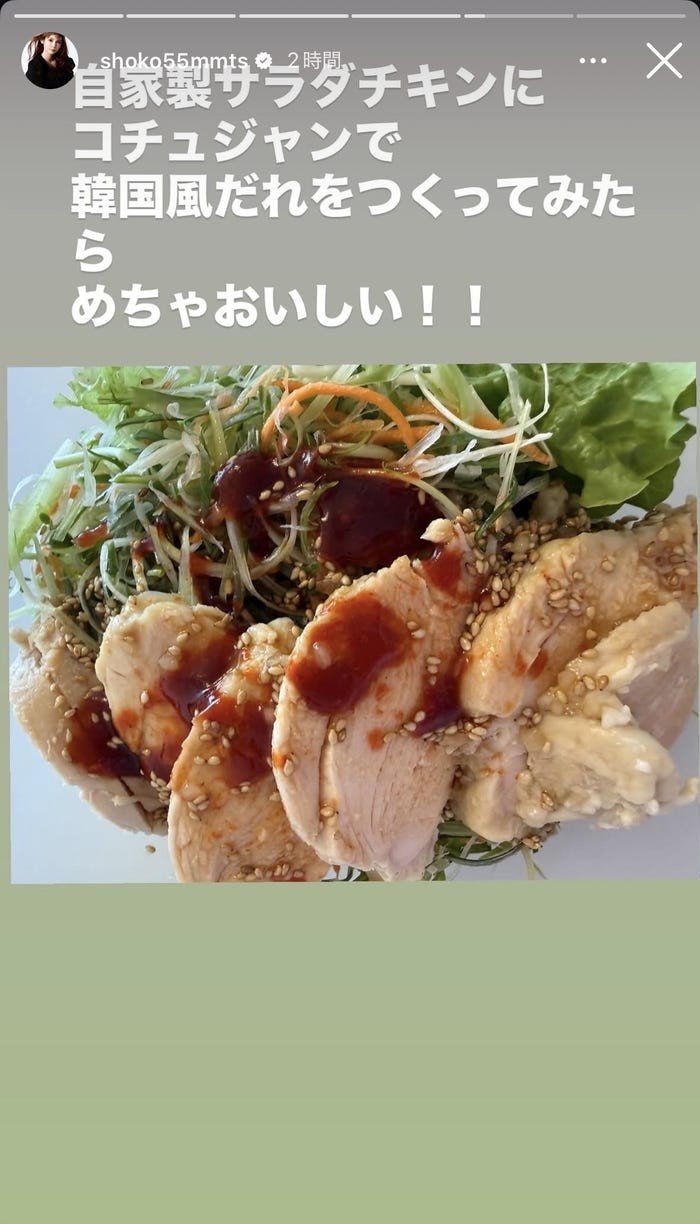 中川翔子Instagramストーリーズより