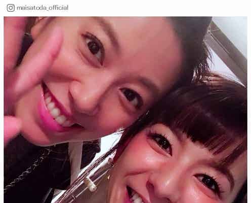 里田まい&スザンヌが久々の再会「息子ちゃんと初対面」「だいすきで大切な人」