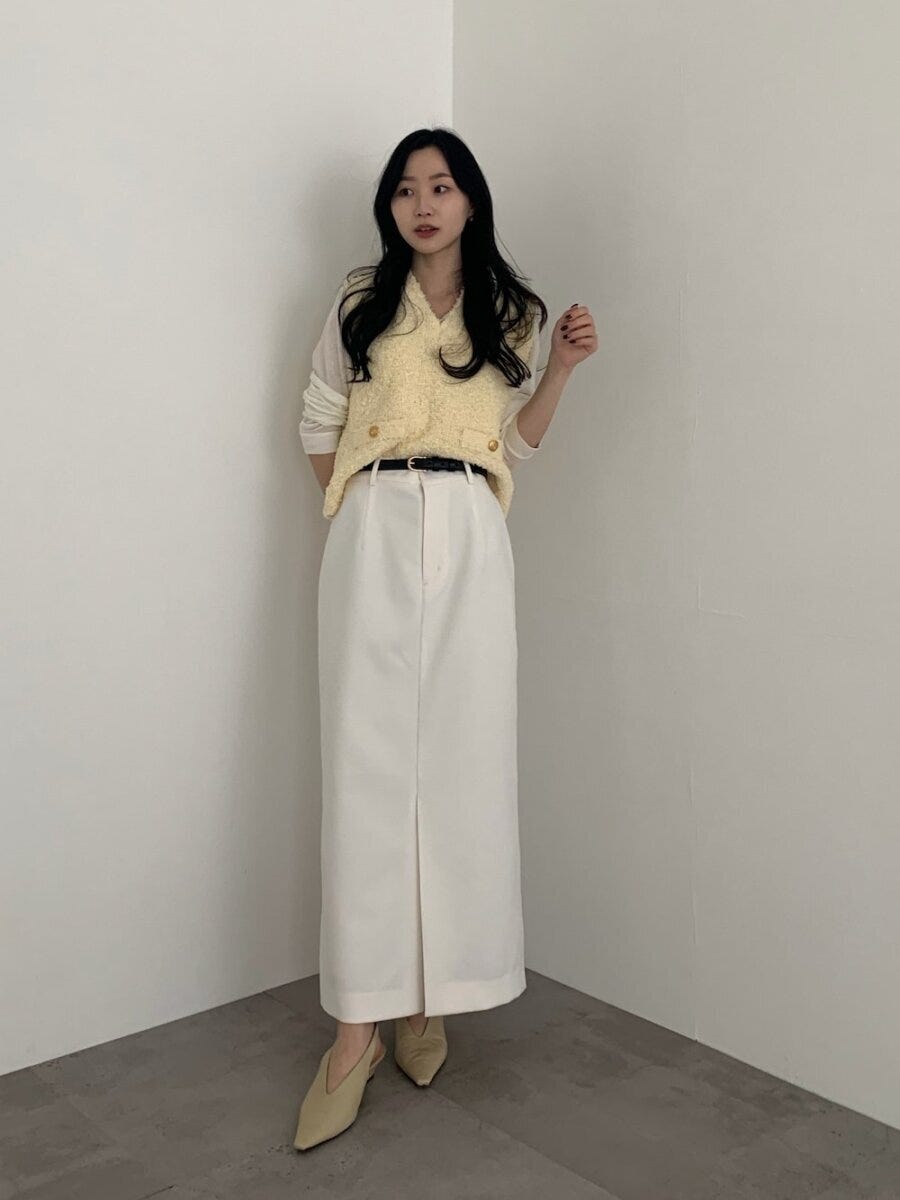 2026春大人女性おすすめイエローきれいめコーデ