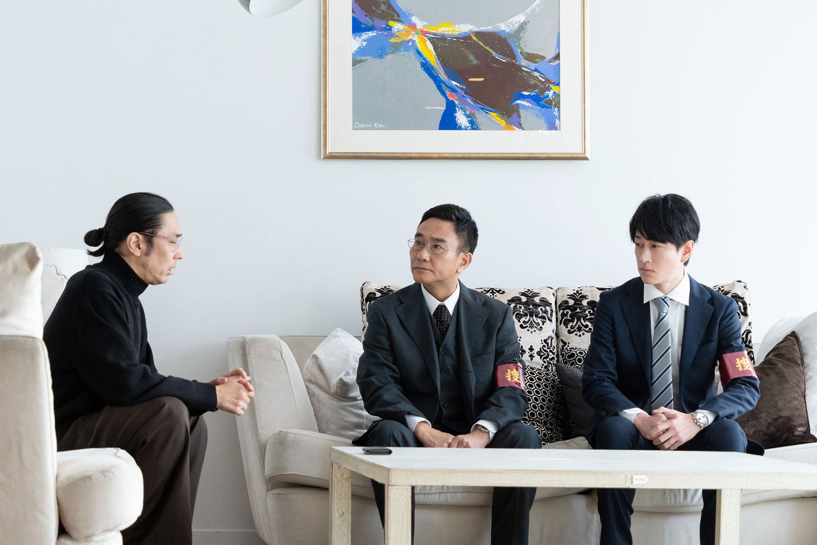 袴田吉彦、八嶋智人、横山裕（C）「元科捜研の主婦」製作委員会