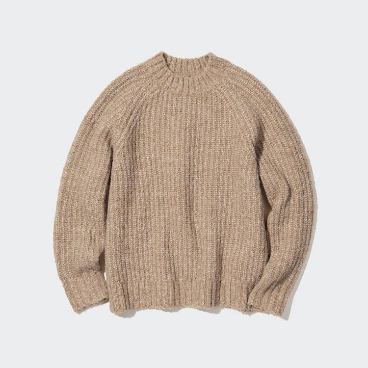 ユニクロ　uniqlo　レディース　おすすめ　オススメ　コスパ　2022　冬　防寒対策　寒さ対策　値下げ　セール　ローゲージモックネックセーター　セーター　ニット