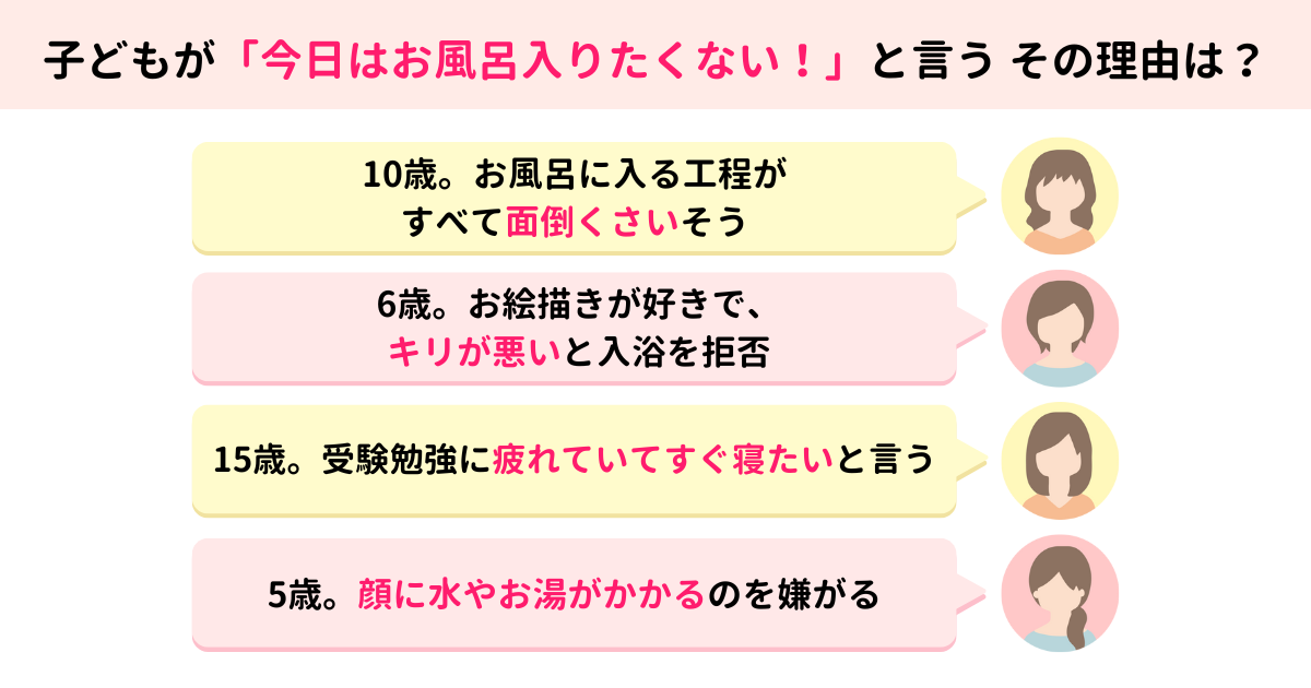 子どもの風呂キャンセル