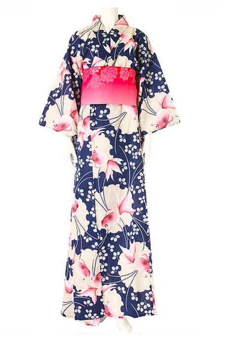 金魚柄浴衣4点セット「fifth」8,900円(税抜)/画像提供:fifth