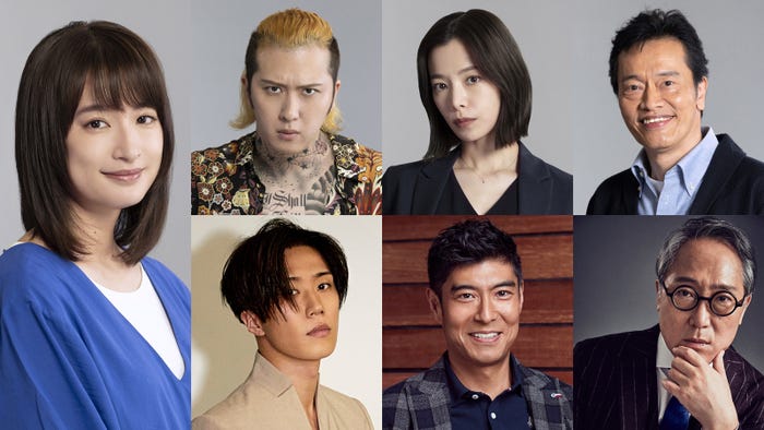 (左から時計回りに)門脇麦、尾上松也、桜井ユキ、遠藤憲一、佐野史郎、高嶋政宏、早乙女太一(C)フジテレビ